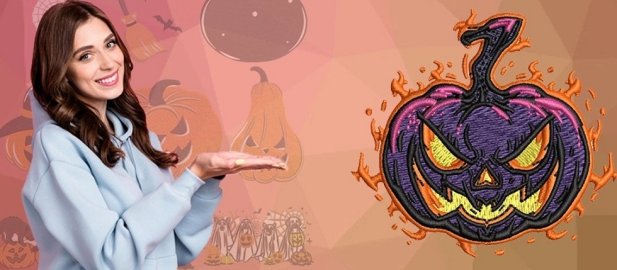 Professional Halloween Digitized Embroidery Artwork